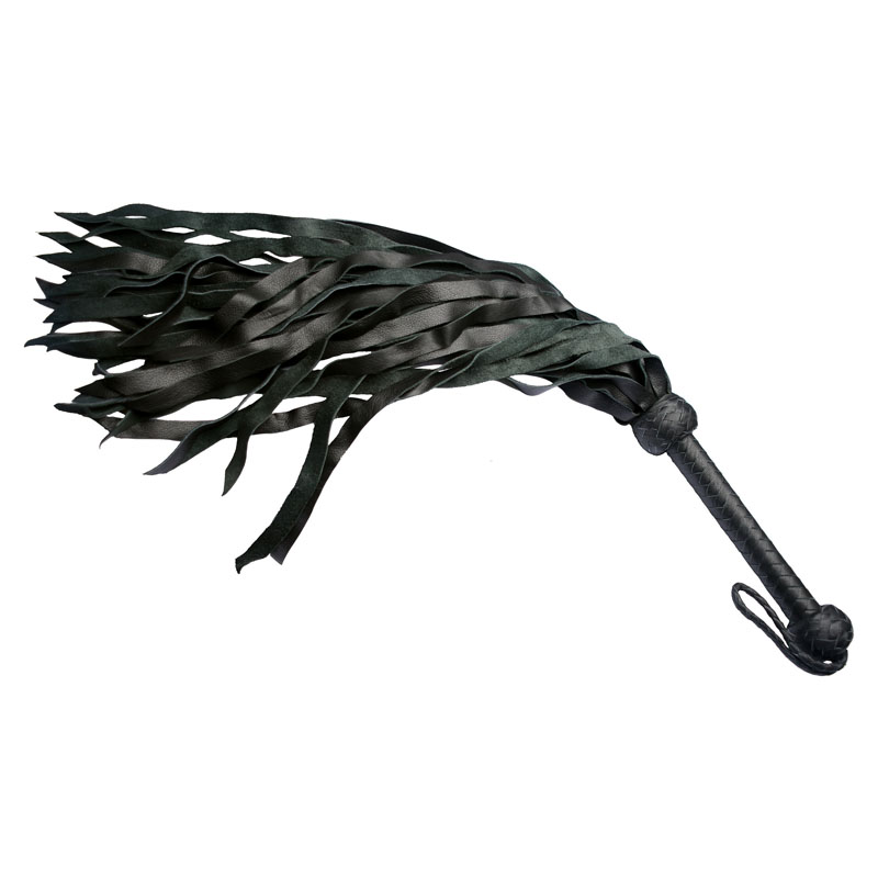 Strict Leather Premium Deerskin Flogger- Black - Image 3