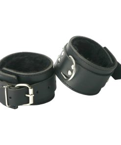 Strict Leather Fur Lined Ankle Cuffs