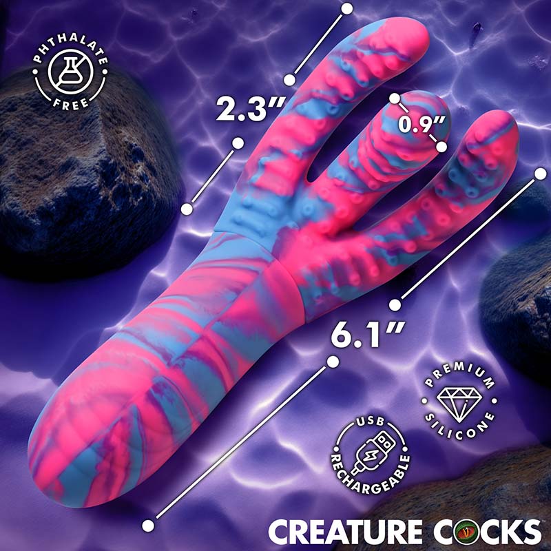 Tenta-Come Come-Hither Tentacle Silicone Vibrator - Image 5