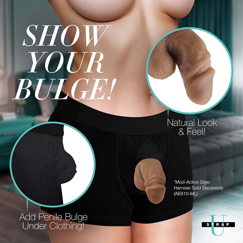 3.6" Silicone Packer Dildo - Medium - Image 2