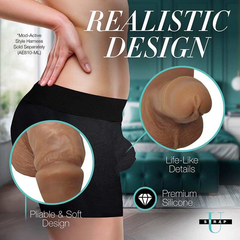 3.6" Silicone Packer Dildo - Medium - Image 3