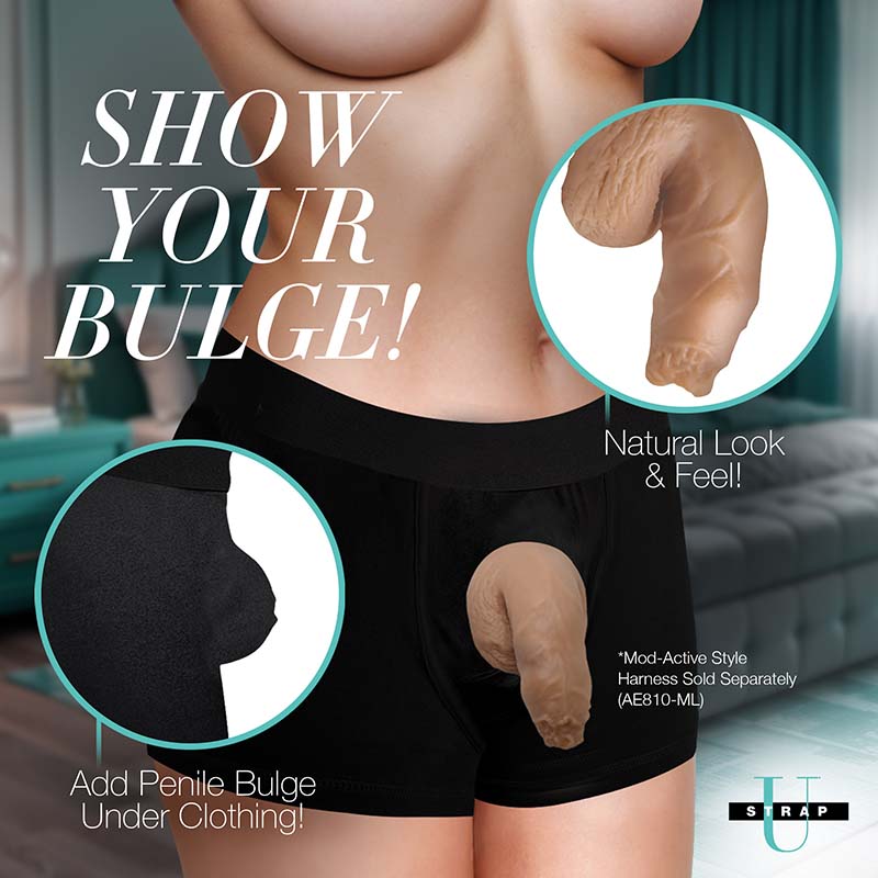 5.1" Uncut Silicone Packer Dildo - Medium - Image 2