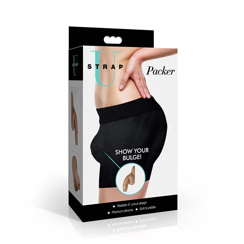 5.1" Uncut Silicone Packer Dildo - Medium - Image 6