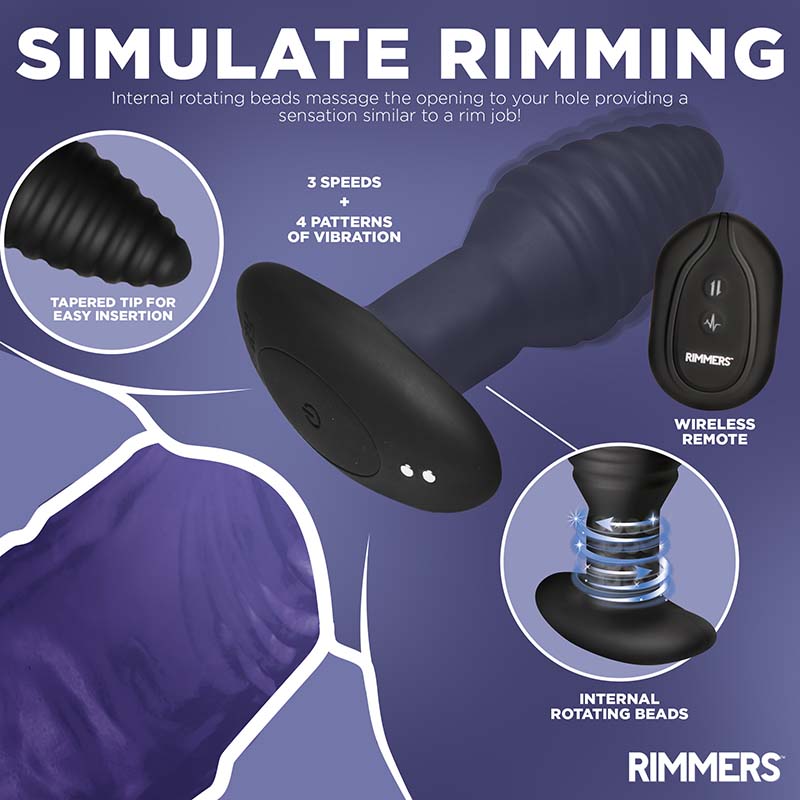 Model-E Vibrating Rimming Plug with Remote - Image 2