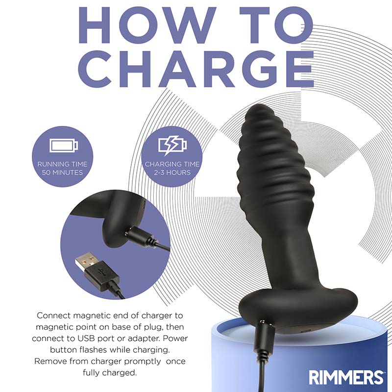 Model-E Vibrating Rimming Plug with Remote - Image 4