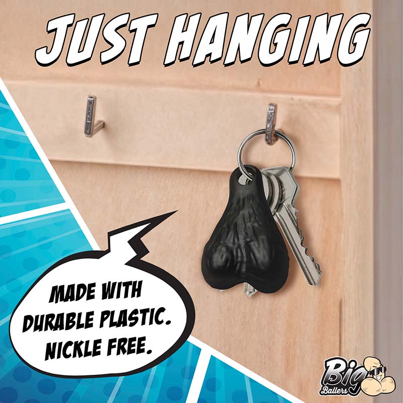 Big Ballers Keychain - Black - Image 4