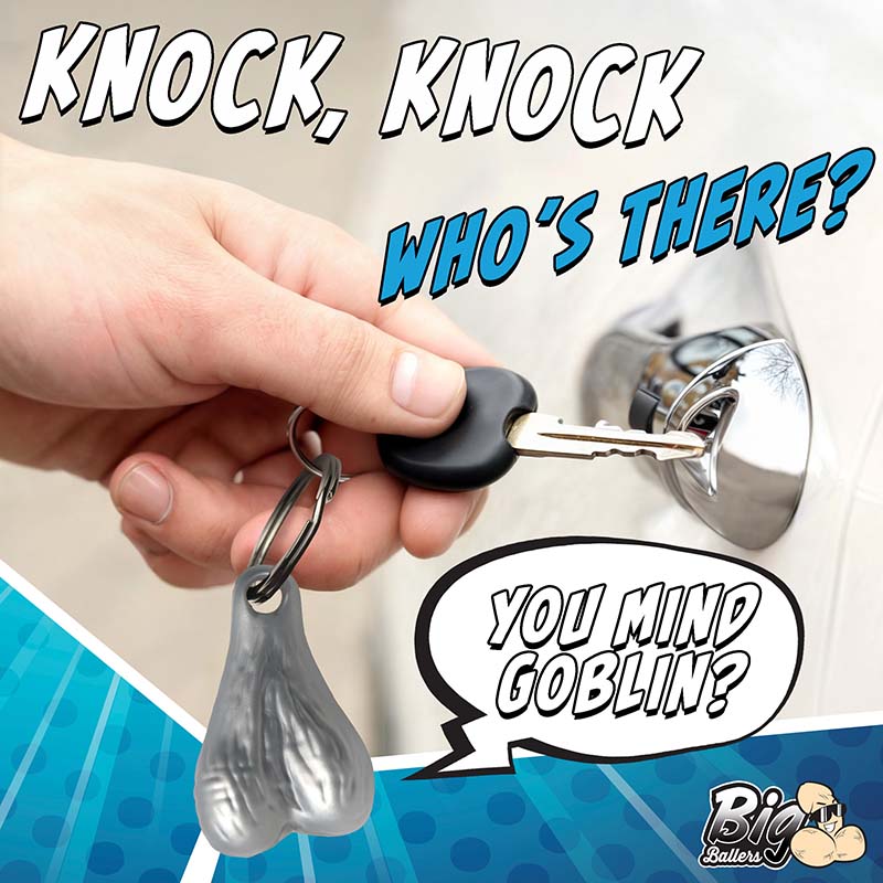 Big Ballers Keychain - Silver - Image 3