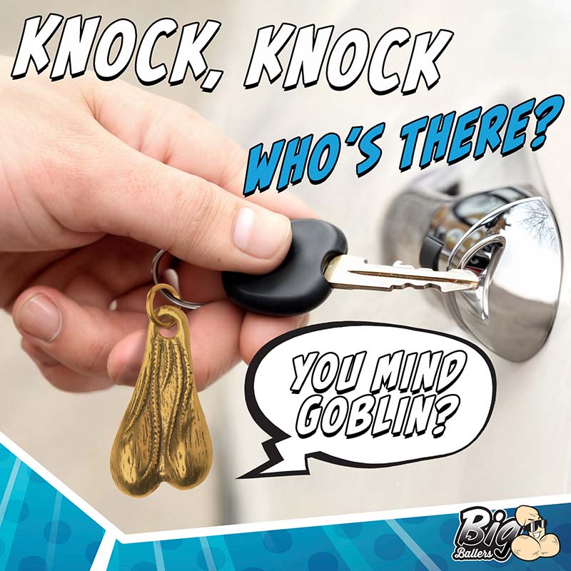 Big Ballers Brass Nuts Keychain - Image 3