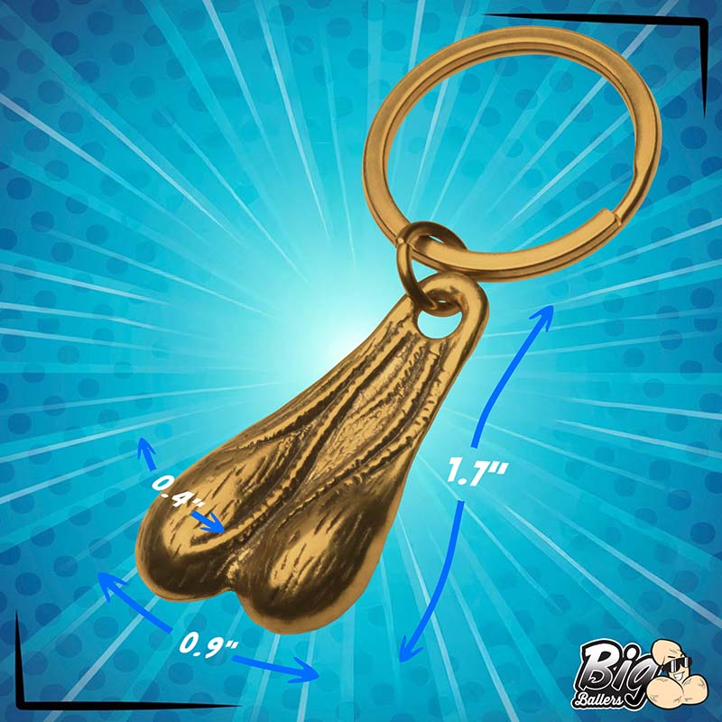 Big Ballers Brass Nuts Keychain - Image 5
