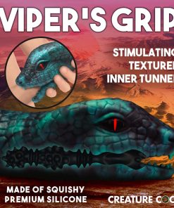 Serpentine Stroker Silicone Masturbator - Green