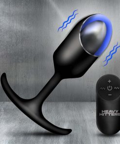 Vibrating XL Weighted Silicone Anal Plug