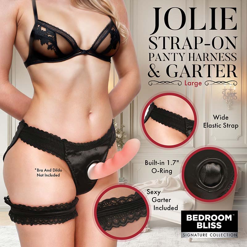 Jolie Strap-On Panty Harness & Garter - Large - Image 2