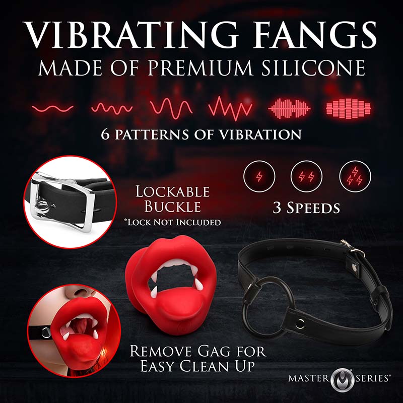 Vampire Vibrating Mouth Gag - Image 2