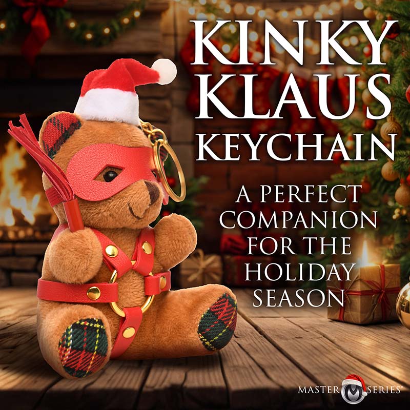 Holiday Bondage Bear Keychain - Brown - Image 2