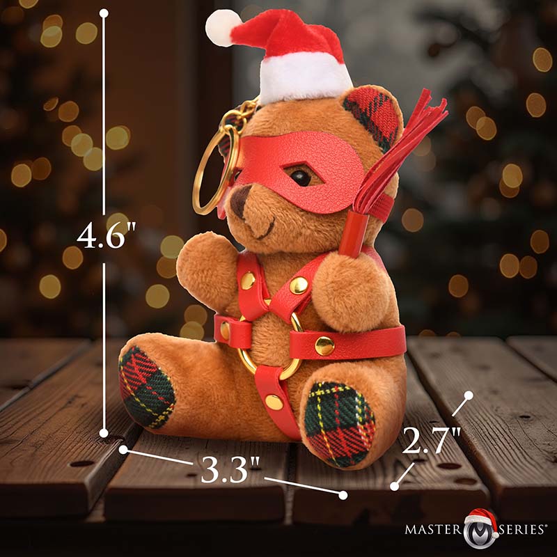 Holiday Bondage Bear Keychain - Brown - Image 4