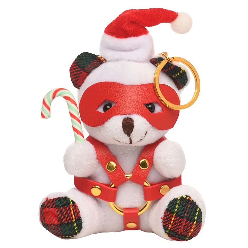 Holiday Bondage Bear Keychain - White - Image 6