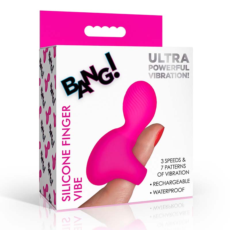 Silicone Finger Vibrator - Pink - Image 6