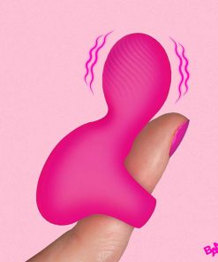 Silicone Finger Vibrator - Pink