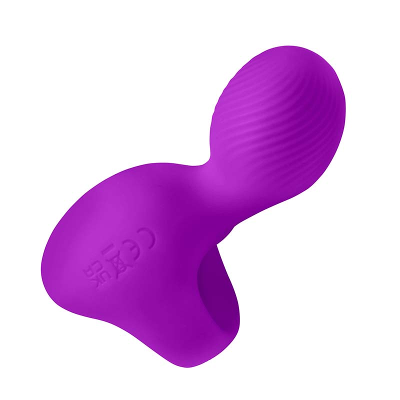 Silicone Finger Vibrator - Purple - Image 5