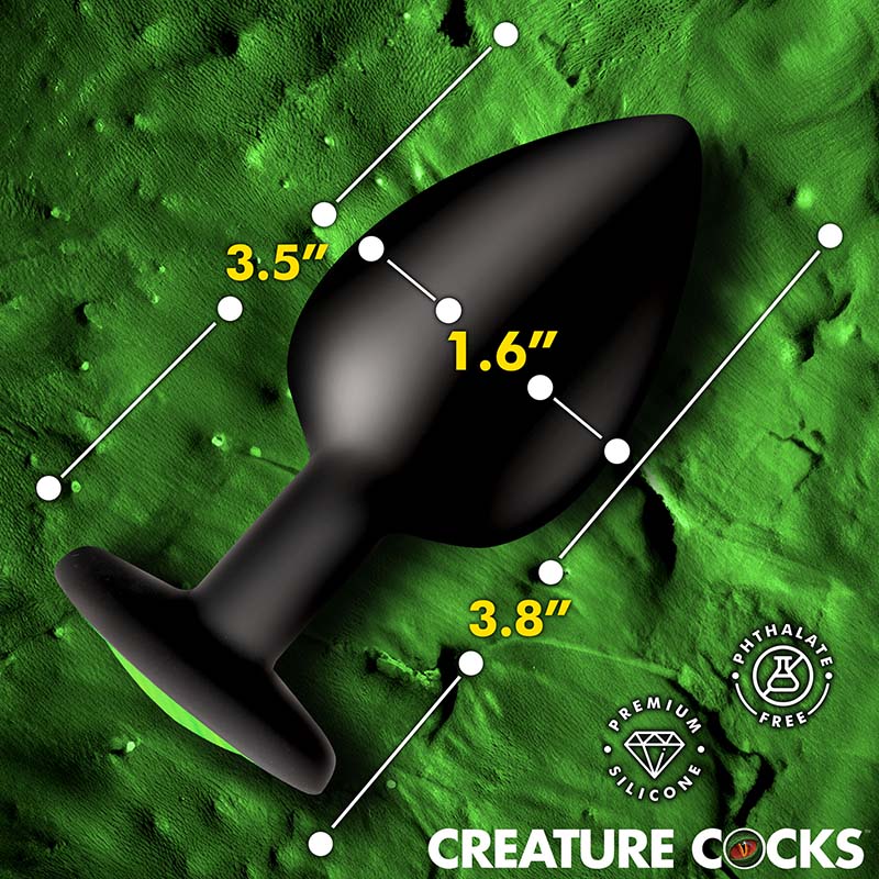 Creature Eye Green Eye Silicone Butt Plug - Large - Image 3