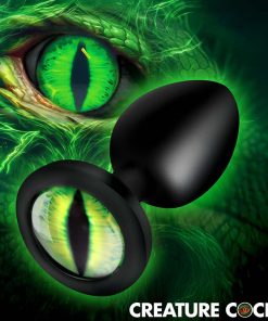Creature Eye Green Eye Silicone Butt Plug - Small