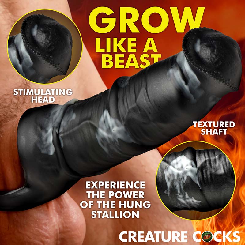Stallion 1.5" Silicone Penis Extension - Image 4