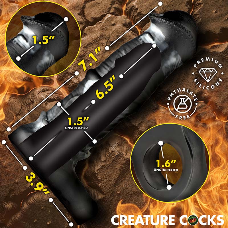 Stallion 1.5" Silicone Penis Extension - Image 2