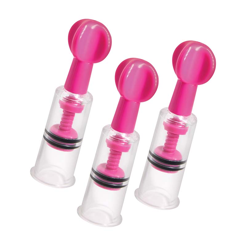 MAXtwist Clit & Nipple Triple Sucker Set - Pink - Image 5