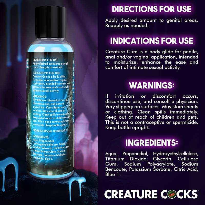 Creature Cum Blue Jizz Lubricant - 4oz - Image 6