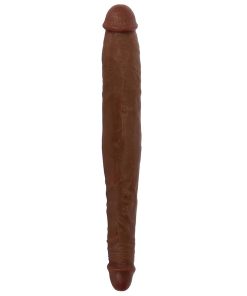 JOCK 13 Inch Tapered Double Dong Brown BULK