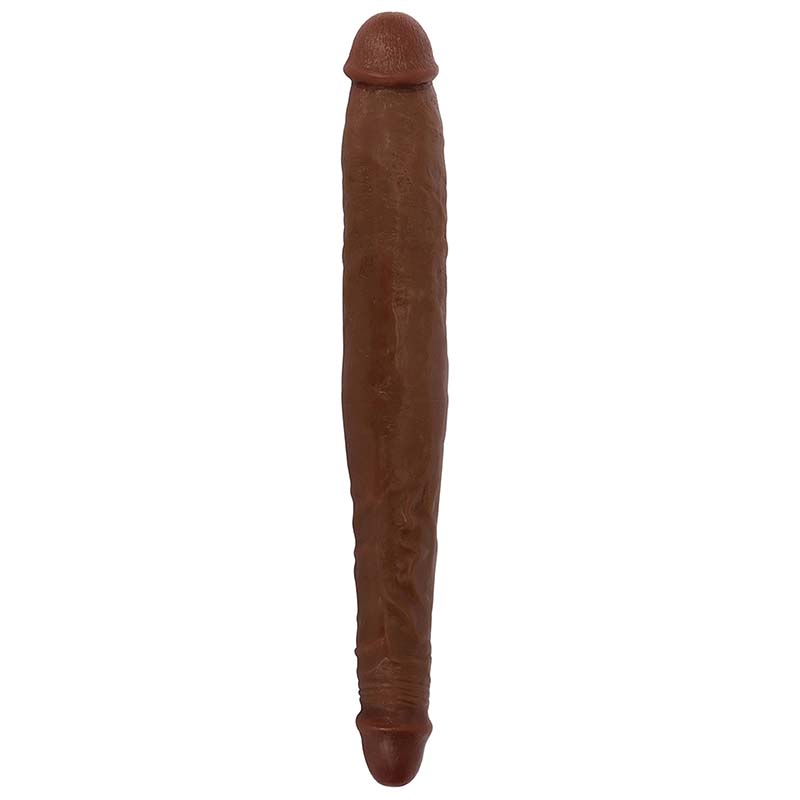 JOCK 13 Inch Tapered Double Dong Brown BULK