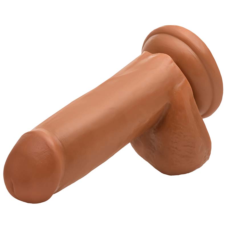 Medium Suction Cup Dildo with Balls - 6 Inch - Image 2