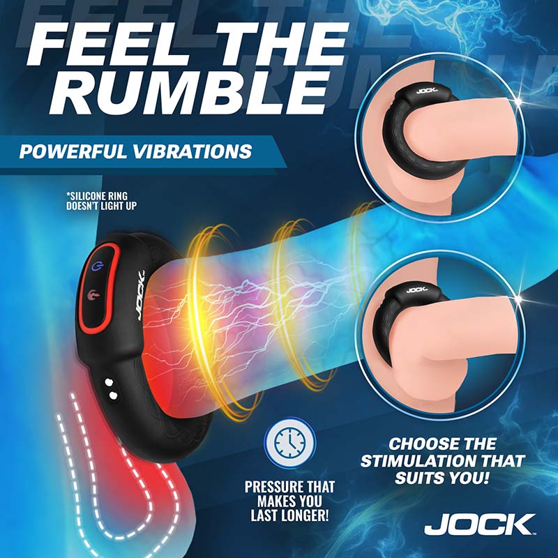 Rumbler Vibrating & Warming C-Ring - 2" - Image 3