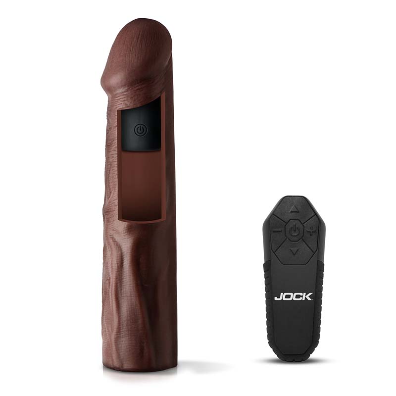 Enhancers Vibrating Penis Extension w/ Remote - Dark - Image 5