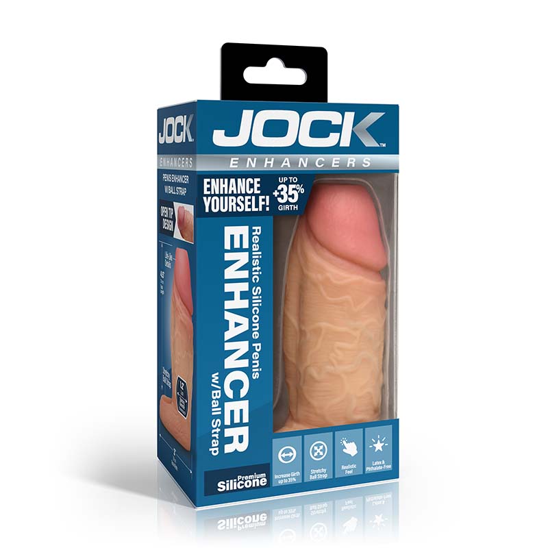Enhancers Silicone Penis Extension Sleeve - Light - Image 6
